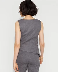 Embellished Surplice Tie Vest