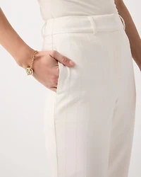 Sequin Pinstripe Tapered Ankle Pant