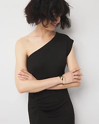 One Shoulder Midi Dress