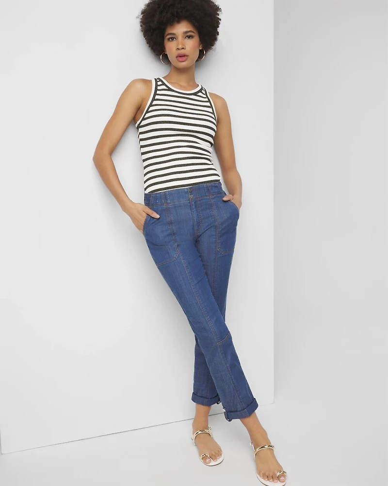 Mid-Rise Pret-a-Pedi Crop Pant