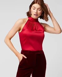 Halter Pleated Shell