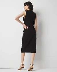Contrast Trim Sweater Dress