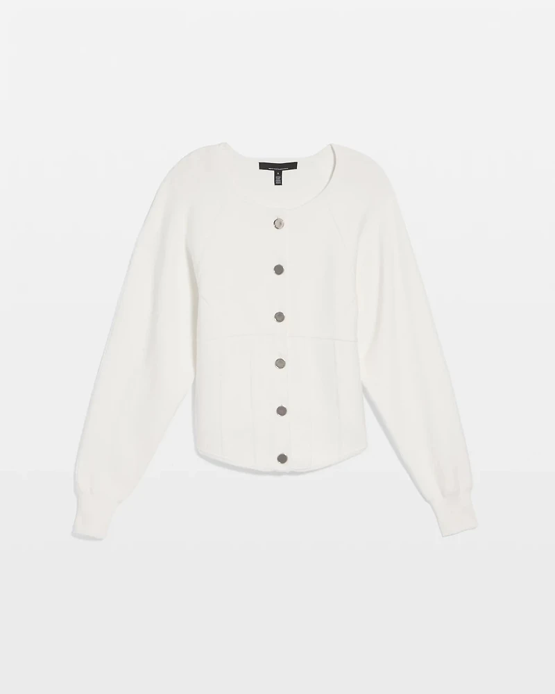 Corset Detail Button Front Cardigan