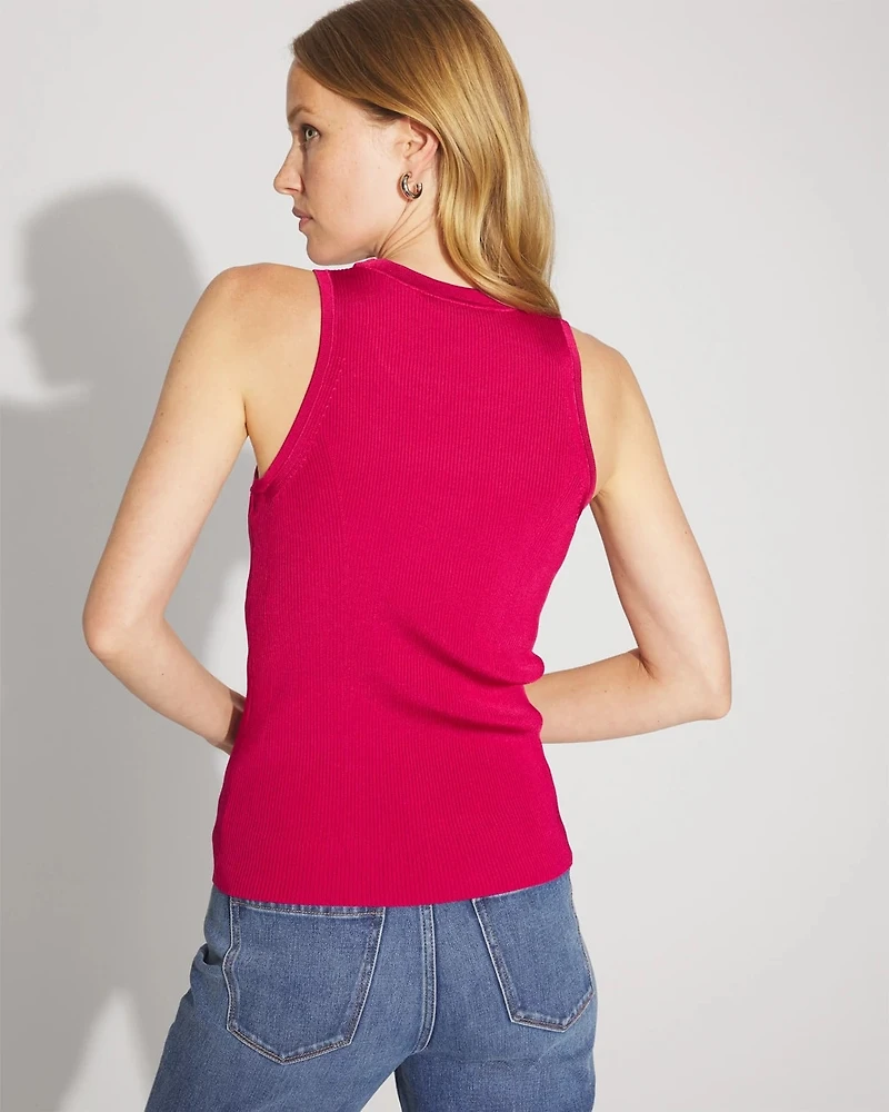 Space-Dyed Sweater Tank Top