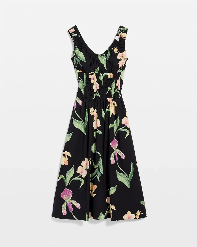 Ruched Tank Midi Dress