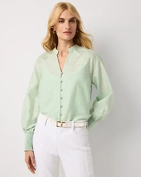 Floral Raglan Sleeve Shirt