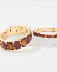 Mixed Stone Stretch Bracelet