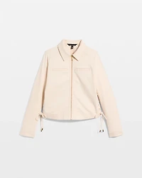 Tie Detail Denim Jacket