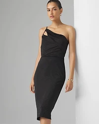 One-Shoulder Midi Dress