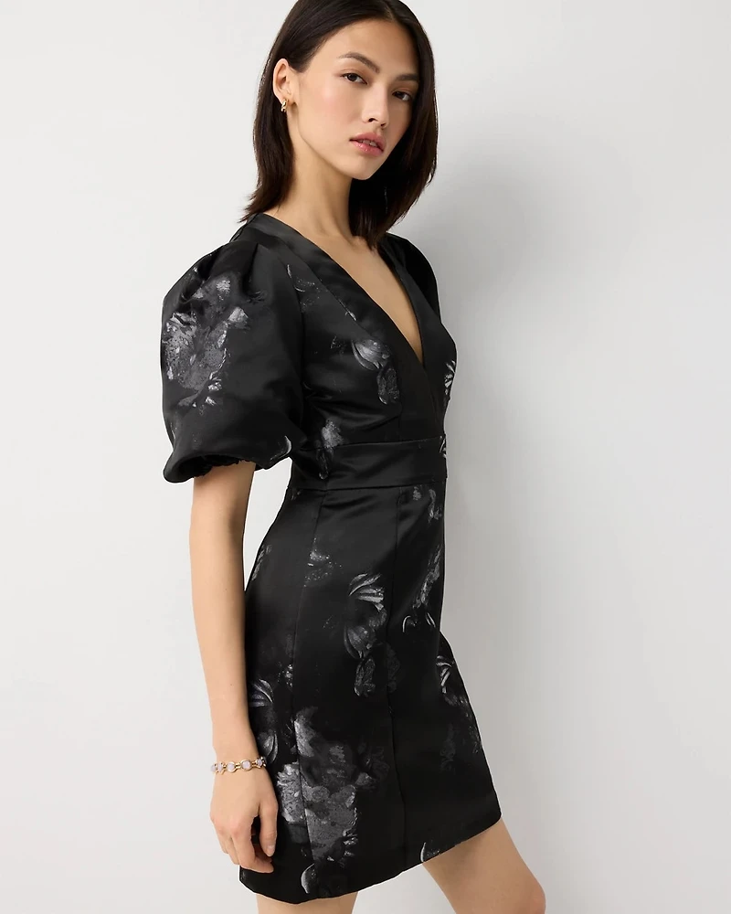 Puff Sleeve Mini Dress