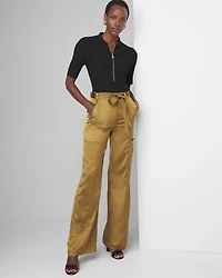 Curvy Belted Utility Wide Leg Trouser