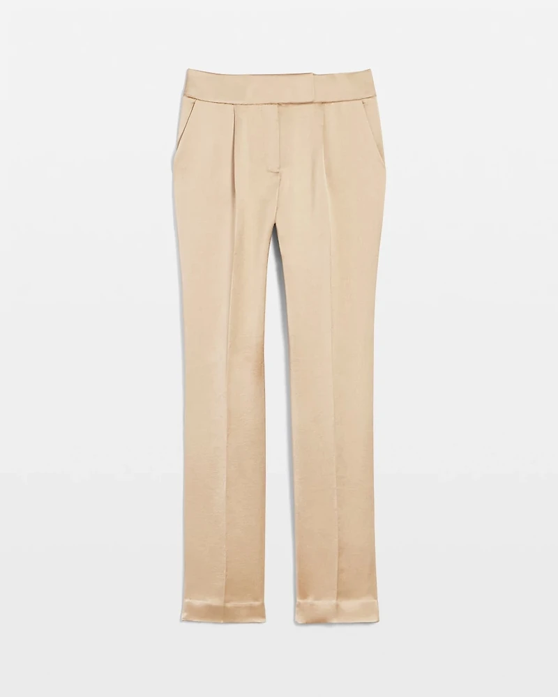 Zoey Satin Straight Pant