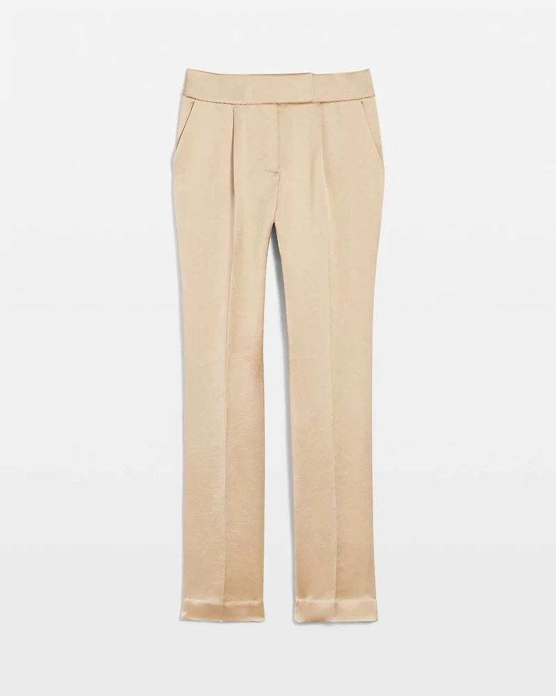 Petite Zoey Satin Straight Leg Pant