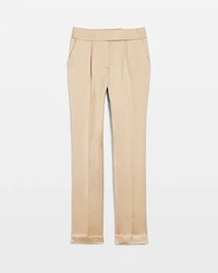Petite Zoey Satin Straight Leg Pant