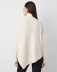Asymmetrical Hem Turtleneck Sweater