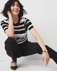 Lace Up Side Sweater Tee