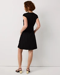 Petite Floral Applique Mini Dress