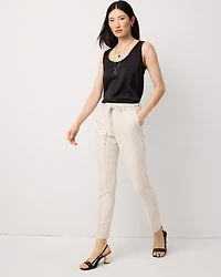 Pinstripe Elle Slim Ankle Pant