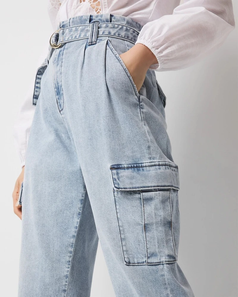 Petite Extra High-Rise Cargo Jean