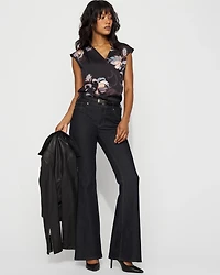 Satin V-Neck Shell