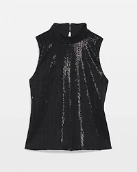 Velvet Sequin Tank Top