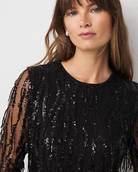Sequin Fringe Dress