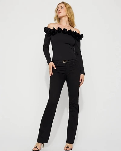 Mid-Rise Bootcut Jeans