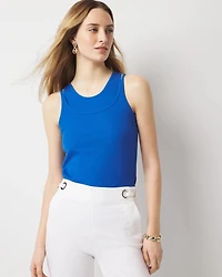 WHBM FORME™ Ribbed Stretch Layered Tank