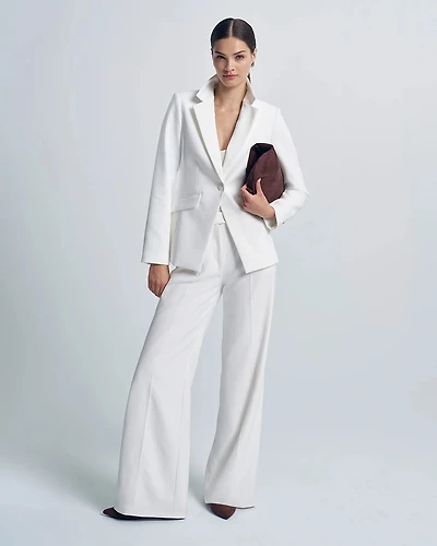 Crepe Pleated Wide Leg Pant