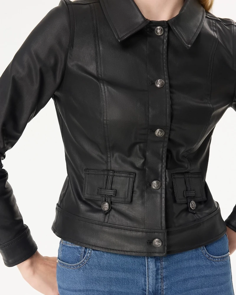 Coated Trucker Jacket