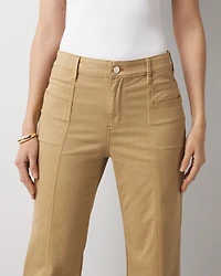 High-Rise Pret Double Pocket Wide-Leg Pant