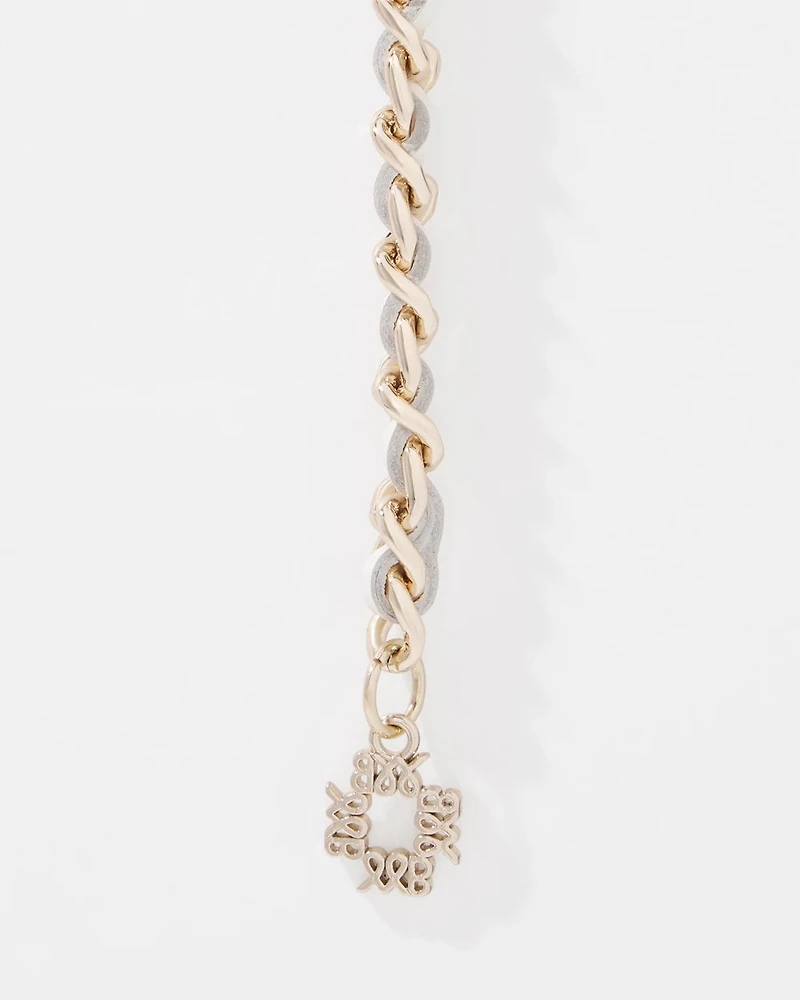 Chain Woven Leather Belt