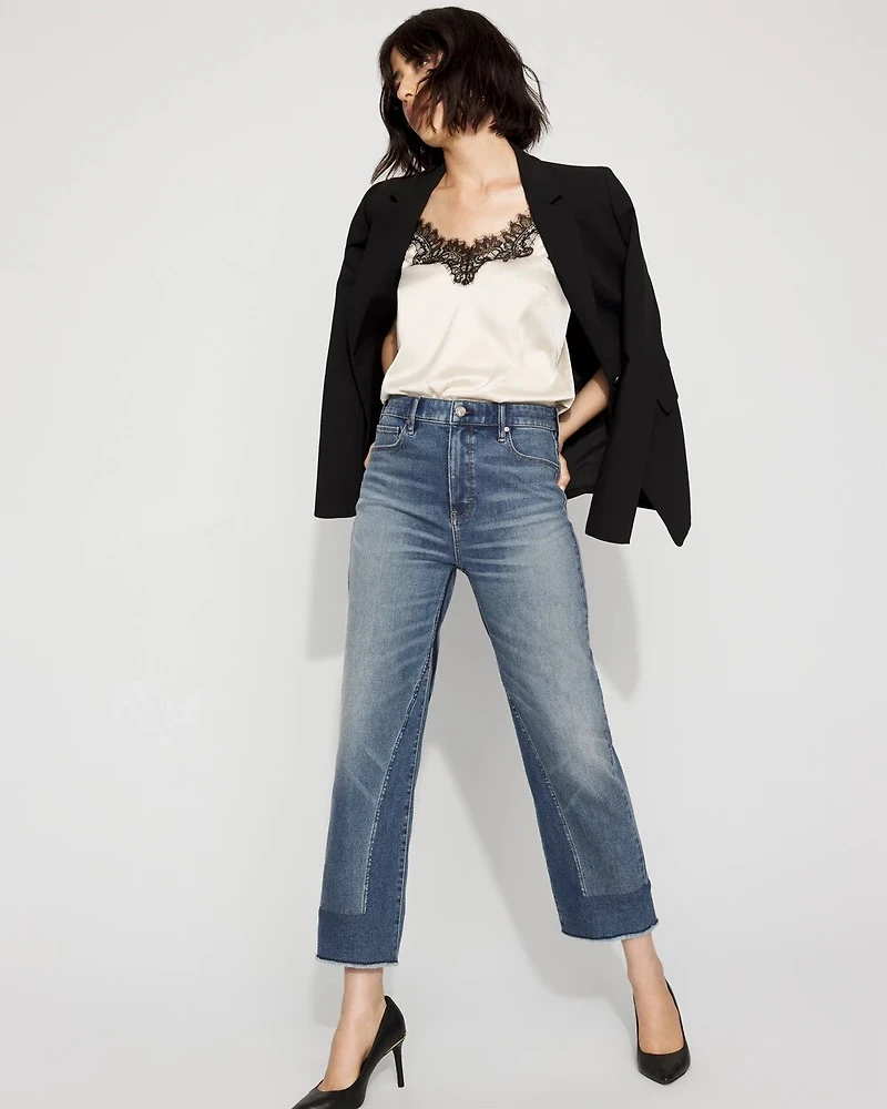 Lace Trimmed Satin Camisole