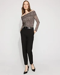 High-Rise Elle Slim Ankle Pant