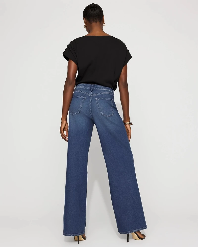 Petite Extra High-Rise Palazzo Jean