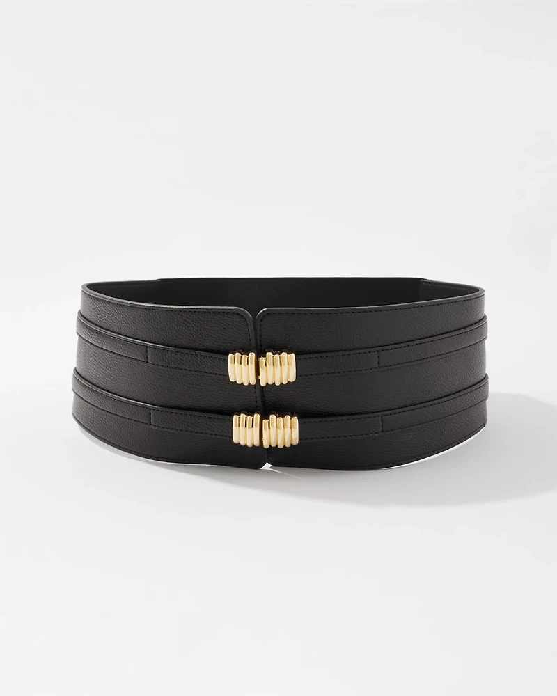 Sculptural Wide Waist Belt