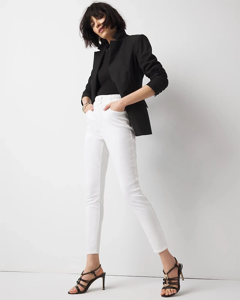 Petite Extra High-Rise Braided Waist Skinny Jean