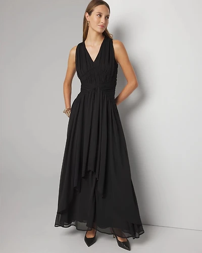 Pleated Maxi Dress