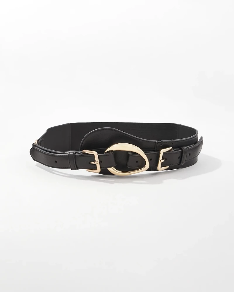 Double Buckle Stretch Belt