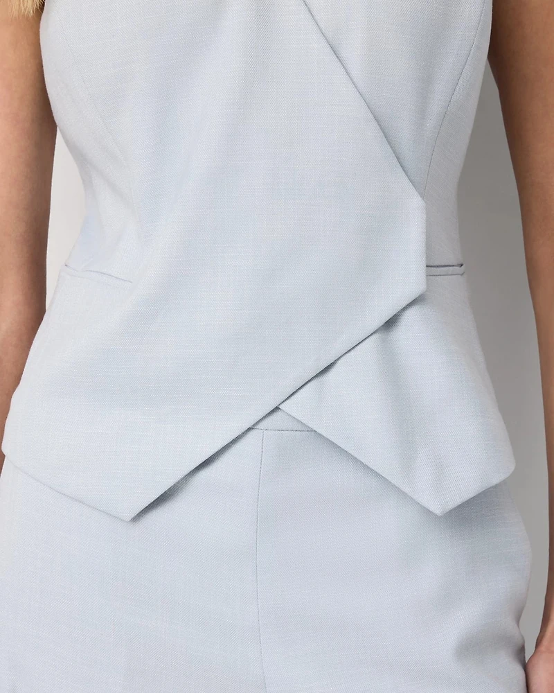 Crosshatch Surplice Vest