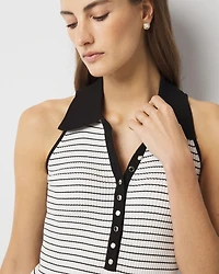 Henley Sweater Tank Top