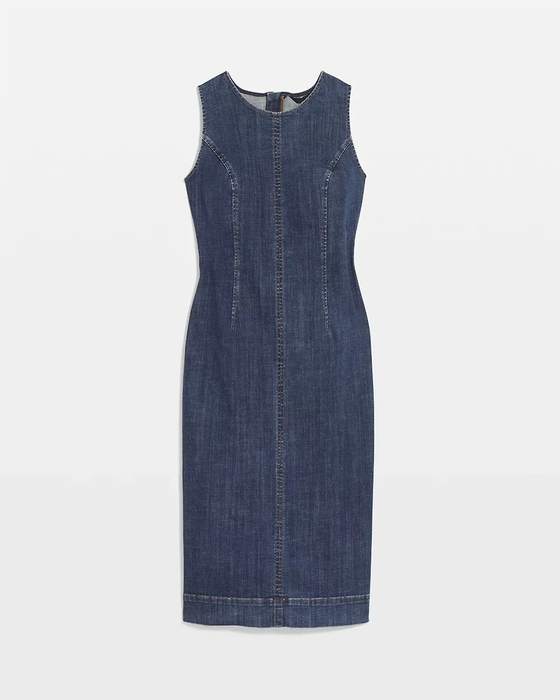 Petite Denim Sheath Dress