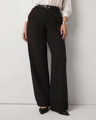 Pleated Wide Leg Pants