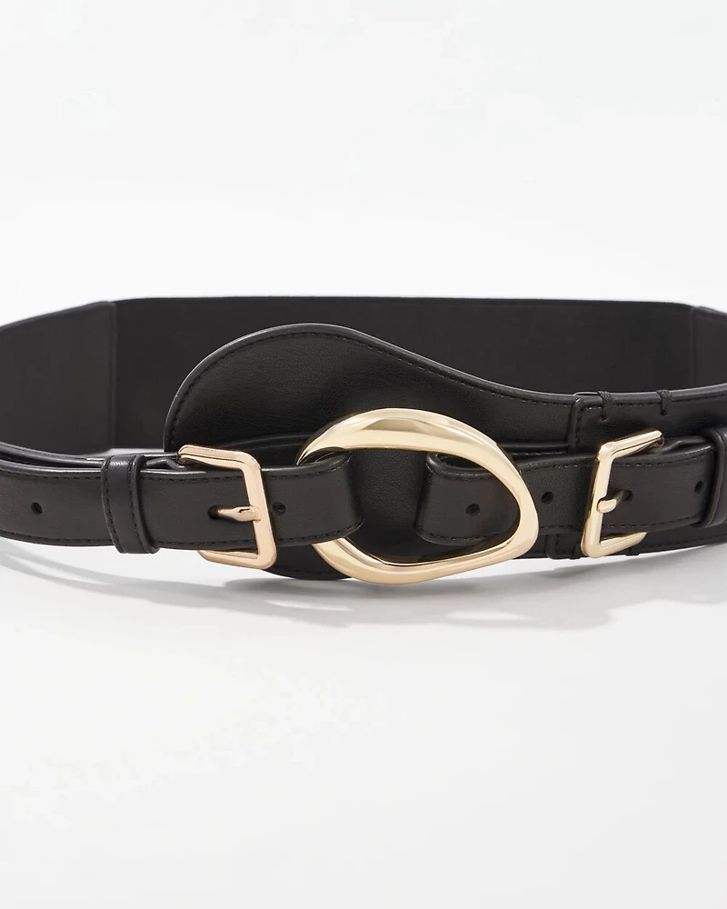Double Buckle Stretch Belt
