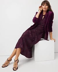 Jacquard Halter Midi Dress