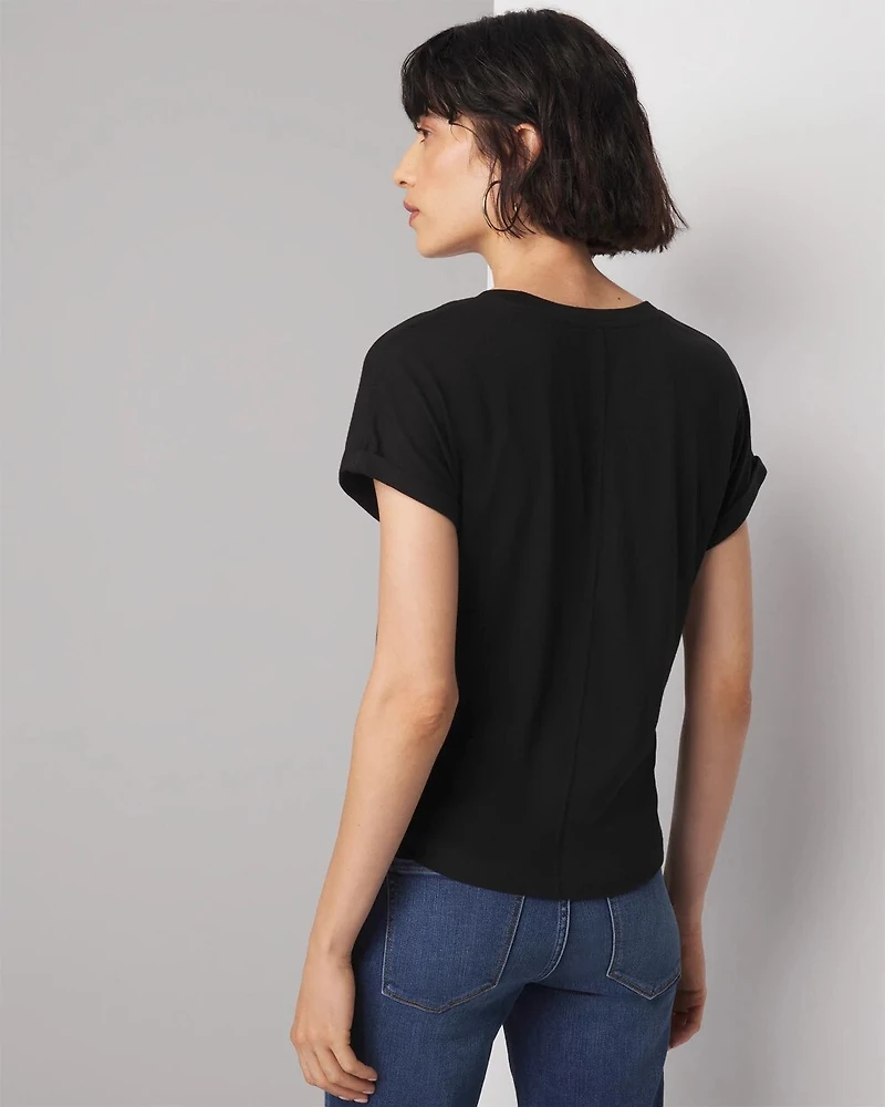 Cotton Modal Easy Crew Tee