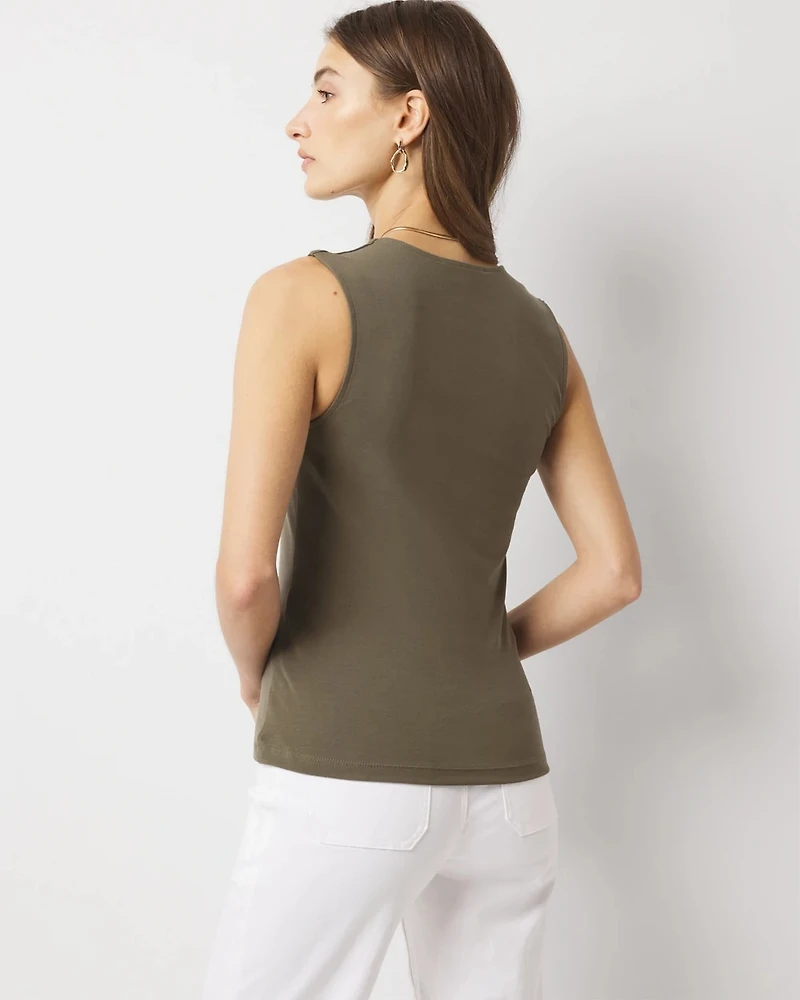 WHBMFORME™ All Ways Stretch Scoop Neck Shell