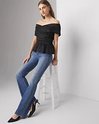 Off-the-Shoulder Poplin Bustier