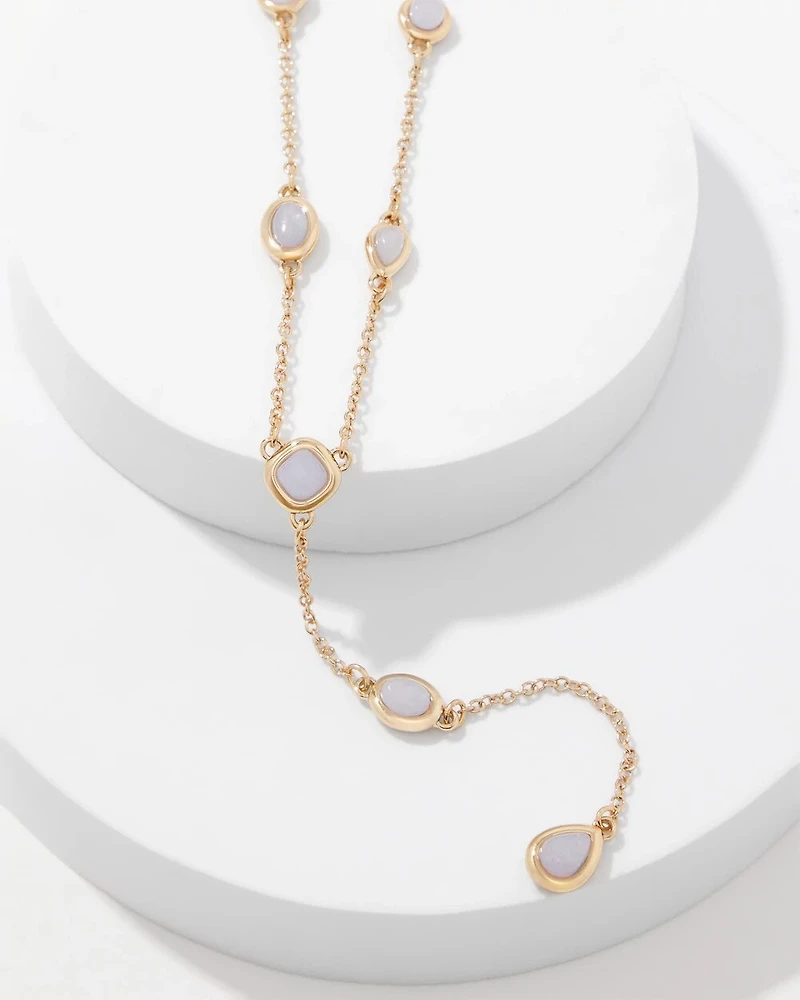 Dyed Jade Y-Necklace