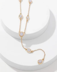 Dyed Jade Y-Necklace